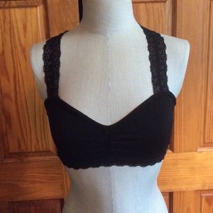 Black XOXO Bralette